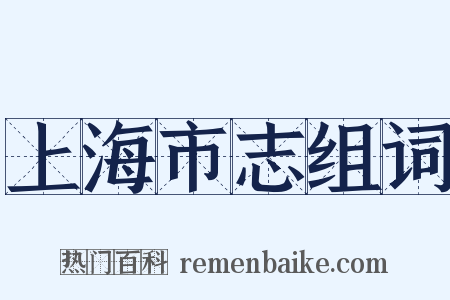 上海市志组词是什么意思的图片